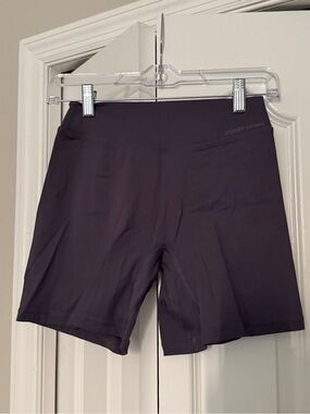 Women's High-Waist Purple Bike Shorts